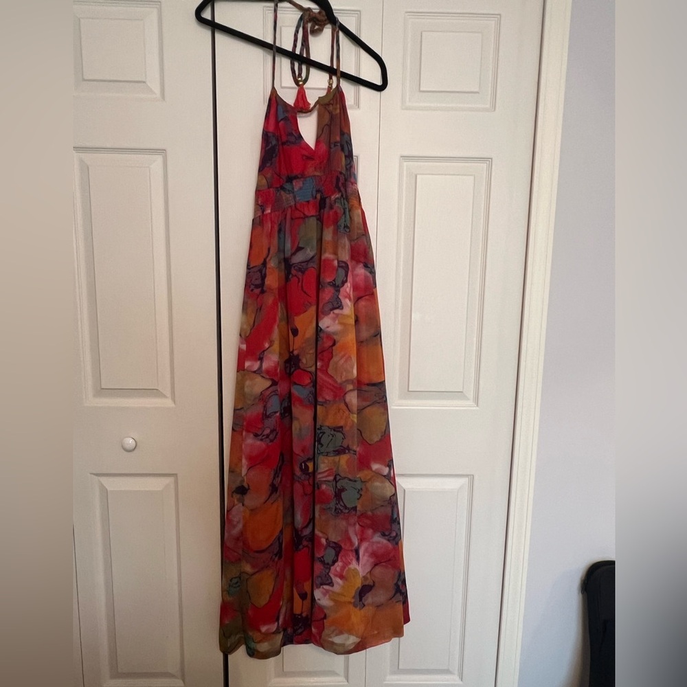Zíngara Watercolor Maxi Dress